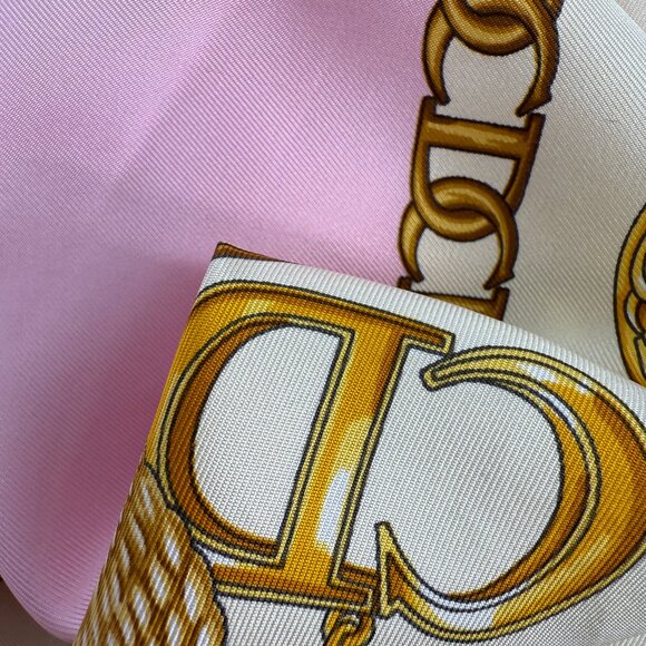 Christian Dior Silk Scarf Pink - Picture 9 of 9